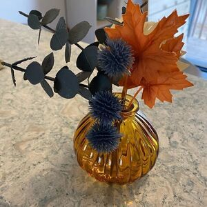 Simple Glass and Botanical Vase and Buds